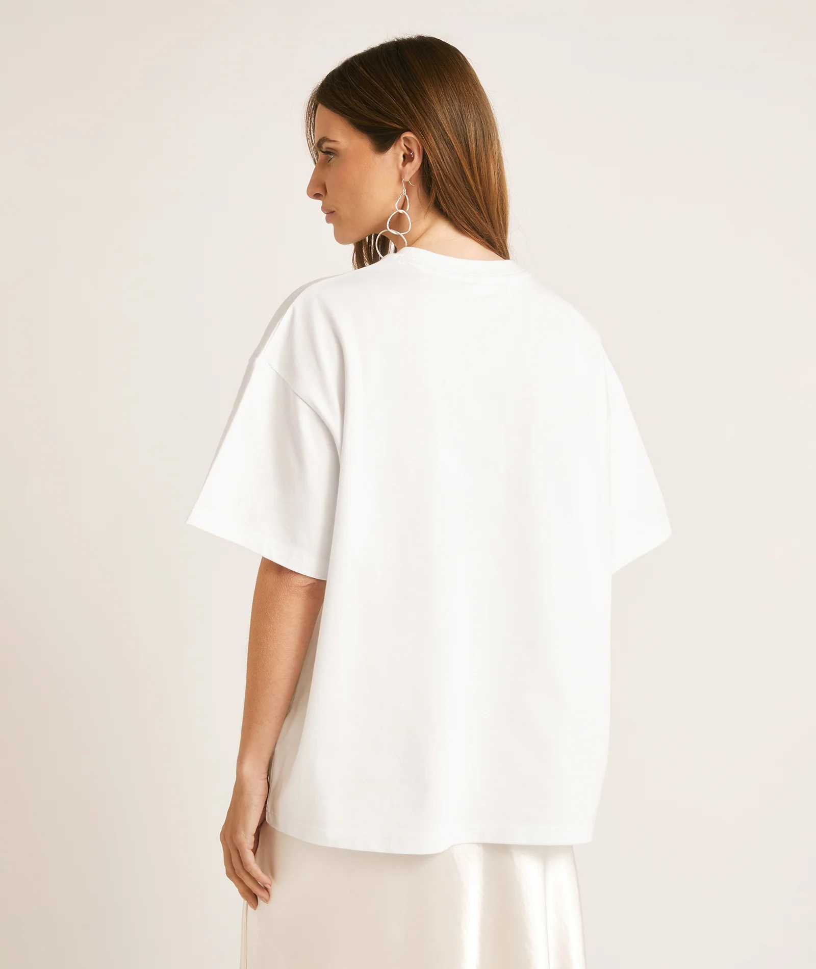 Bride Champagne Coupe Beaded Tee - White - Image 5