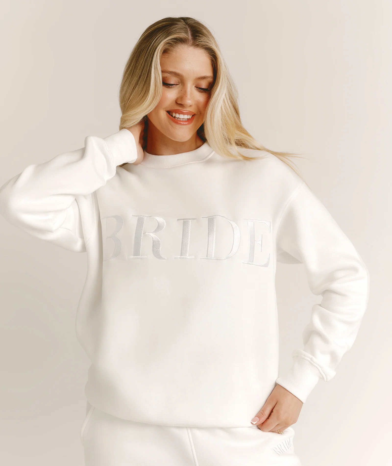 Bride Statement Sweatshirt - White - Image 7