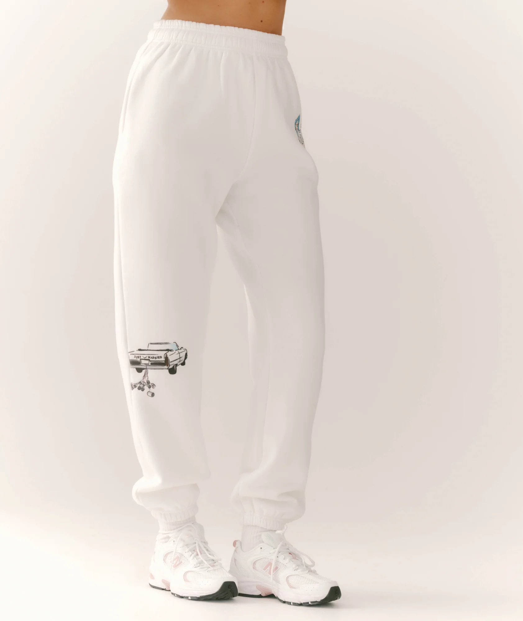 Destination Vegas Bride Graphic Sweatpants - White - Image 6