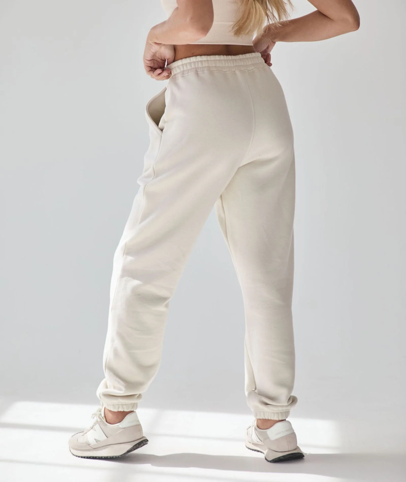 Wifey Statement Sweatpants - Champagne - Image 3